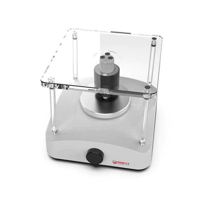 4E's USA 3D Analog Rocker, a laboratory device with a clear cover, gray base, and a central rotating platform.