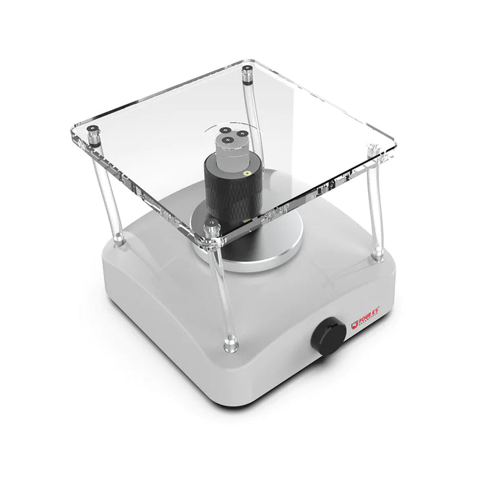 4E's USA 3D Analog Rocker, a laboratory device with a clear cover, gray base, and a central rotating platform.