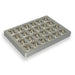 Studio product view of a 4E's USA magnetic separation rack for standard 96-well plates against a white background, highlighting its silver metallic block design and array of individual neodymium magnetic posts