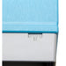 A blue 6-drawer tissue cassette storage cabinet with a metal front.