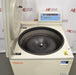 An alternative open view of a Thermo Scientific Sorvall RC12BP Plus large capacity centrifuge, showing a closer look at the open lid, interior centrifuge bowl, and upper digital control console.