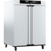 Angled view of Memmert UF1060plus forced convection universal oven on caster wheels