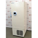 An angled view of a VWR 40040FA -40°C ultra-low temperature freezer available from American Instrument Exchange, showing the solid white exterior, handle, and integrated digital display.
