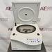 an Eppendorf Centrifuge 5804 on a textured surface with a white housing, closed lid, and blue control panel.