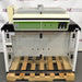 Erlab M481 Captair Flex Ductless Fume Hood positioned on a wooden pallet, featuring a digital control panel, transparent front, and a green and white color scheme.
