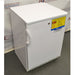 Fisher Scientific Isotemp Value laboratory undercounter refrigerator angled front view with door closed