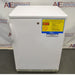 Fisher Scientific Isotemp Value laboratory undercounter refrigerator with closed door and safety warning label