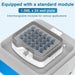 Top close-up view of Four E's Scientific heating and cooling thermo mixer module with 24-place tube block