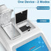 Top close-up view of Four E's Scientific micro volume spectrophotometer highlighting microvolume and OD600 measurement modes
