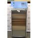 A front-facing view of a Thermo Forma 3920 environmental chamber, showing its solid stainless steel door and the top-mounted blue control console housing digital displays and switches.