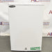 Front view of Norlake Scientific undercounter laboratory refrigerator with key lock and eco-friendly label