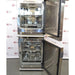 An interior view of two stacked, open-door Thermo Scientific Heracell VIOS 250i CR CO2 incubators available from American Instrument Exchange, showing the internal shelving and stainless steel construction.