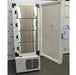 An interior view of an open-door VWR 40040FA -40°C ultra-low temperature freezer available from American Instrument Exchange, showing four internal stainless steel compartment doors.