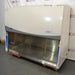 Labconco Purifier Logic+ 6' Biosafety Cabinet, white with a stainless steel work surface, blue accents, electronic display, positioned against a white background.