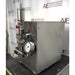 Right-side angled view of Avestin EmulsiFlex-C3 high-pressure homogenizer showing side housing panel and front gauge assembly