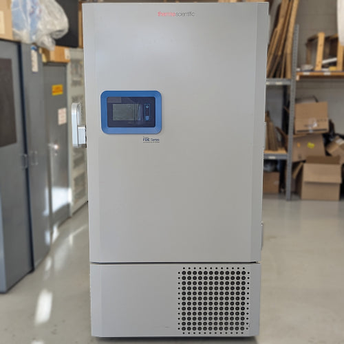 Upright Thermo Scientific Forma FDE Series ultra-low temperature freezer with front digital control panel
