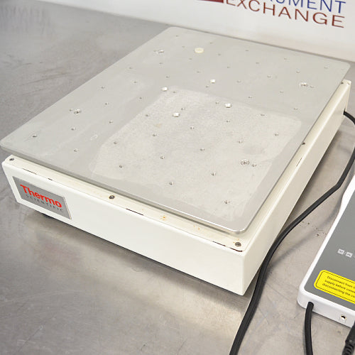 Thermo Scientific MaxQ 2000 Plus CO2-Resistant Orbital Shaker placed on a table, predominantly white in color with the brand 'Thermo' visible on the front, alongside a digital control device.