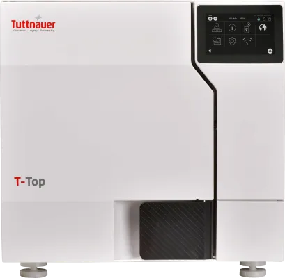 Tuttinauer T-Top sterilizer on a white background