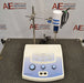 High-angle perspective view of the Biologics Model 300VT Ultrasonic Homogenizer showing its front dial control console and attached stand holding the converter probe and tip
