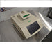 Right angled perspective view of Bio-Rad C1000 Touch thermal cycler with closed lid and touchscreen display control panel