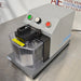 Left three-quarter angle product view of a Covaris cryoPREP CP02 dry pulverizer, featuring its grey housing, clear protective safety shield, impact level dial, and top control buttons
