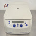 Front product view of an Eppendorf 5427R refrigerated microcentrifuge, featuring a light gray housing, front control panel with digital display screen, dual rotary control knobs, and start/stop push buttons