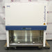 Esco Labculture Class II Type A2 4-foot biosafety cabinet ka front view, jisme stainless steel work surface, digital control panel, upper filtration housing, aur mobile cart base saaf dikhai de rahe hain.   