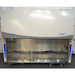 Front eye-level view of a Labconco Purifier Logic+ biosafety cabinet featuring a large front glass sash, stainless steel work area, and upper control housing