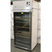 Angled perspective view of Thermo Forma Model 3920 glass door environmental chamber showing top control unit, side panel, and interior shelves through glass door