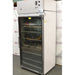 Right angled perspective view of Thermo Forma Model 3920 glass door environmental chamber displaying glass door, front control console, and internal wire shelving