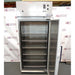 Thermo Forma 3920 environmental chamber ka open front view, jisme khula hua insulated door, multiple stainless steel wire shelves, interior chamber walls, aur top digital control panel saaf dikhai de rahe hain.   