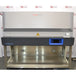 Front view of a Thermo Scientific Herasafe 2030i Class II Type A2 biosafety cabinet featuring a stainless steel work zone, glass side windows, and a dark front sash header with a digital touchscreen interface