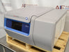 Angled perspective view of a Thermo Sorvall X1R Pro refrigerated centrifuge resting on a wooden pallet highlighting its control interface and refrigeration housing unit