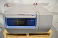 Front eye-level view of a Thermo Sorvall X1R Pro refrigerated centrifuge resting on a wooden pallet featuring a front control panel and housing unit