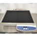 Front product view of a VWR Model 5000 advanced orbital shaker, featuring a large flat platform with a non-slip rubber mat, low-profile housing, and an extended front control panel with digital LED displays and tactile arrow buttons