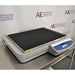 Three-quarter angle product view of a VWR Model 5000 advanced orbital shaker, emphasizing its low-profile housing, textured non-slip platform mat, and extended digital control panel