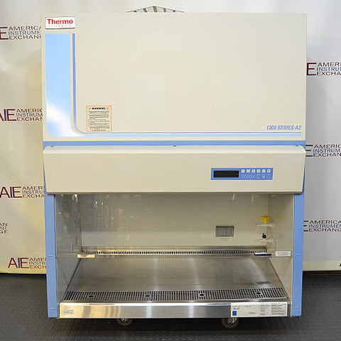 Thermo 1375 4' Class II Type A2 Biosafety Cabinet on Hydraulic Stand