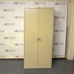 7' h x 3' w with solid doors