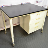 4' wide table on casters