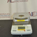 Direct front view of Ohaus MB35 moisture analyzer balance with closed heating cover